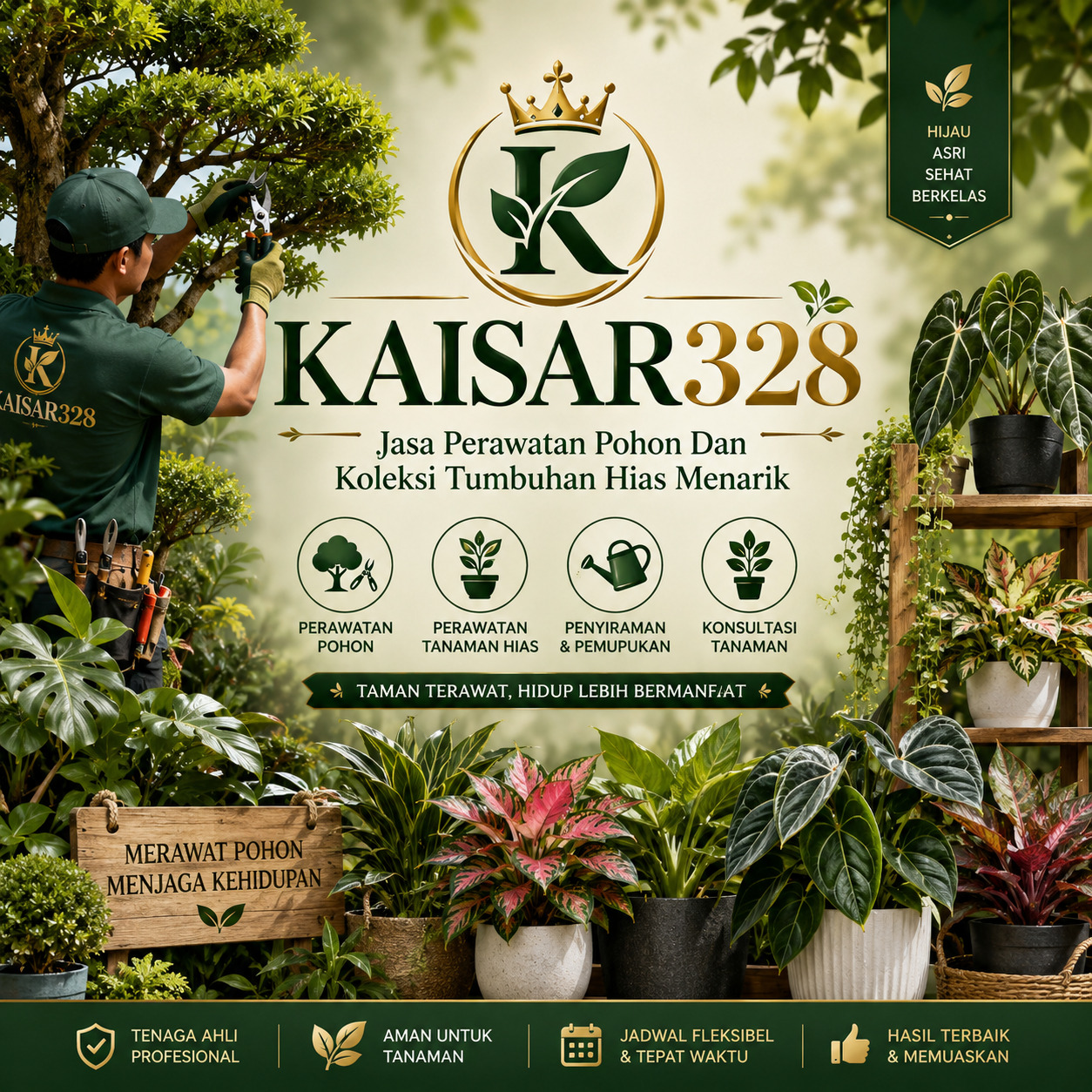 KAISAR328 : Jasa Perawatan Pohon Dan Koleksi Tumbuhan Hias Menarik